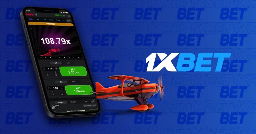 Aviator instant betting game in mobile app from 1xBet Singapore